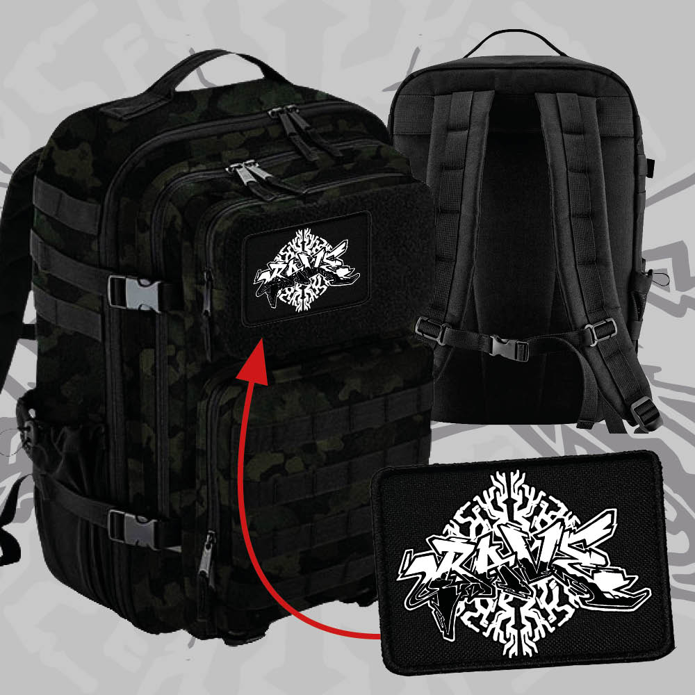 Batoh s vyměnitelnými patchemi 35L